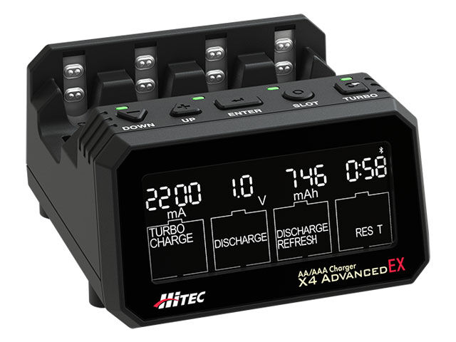 Hitec 単三/ 単四充電器［ X4アドバンスEX ］ 単三/ 単四充電器 AA/AAA Charger X4 Advanced EX ［ AA/AAA