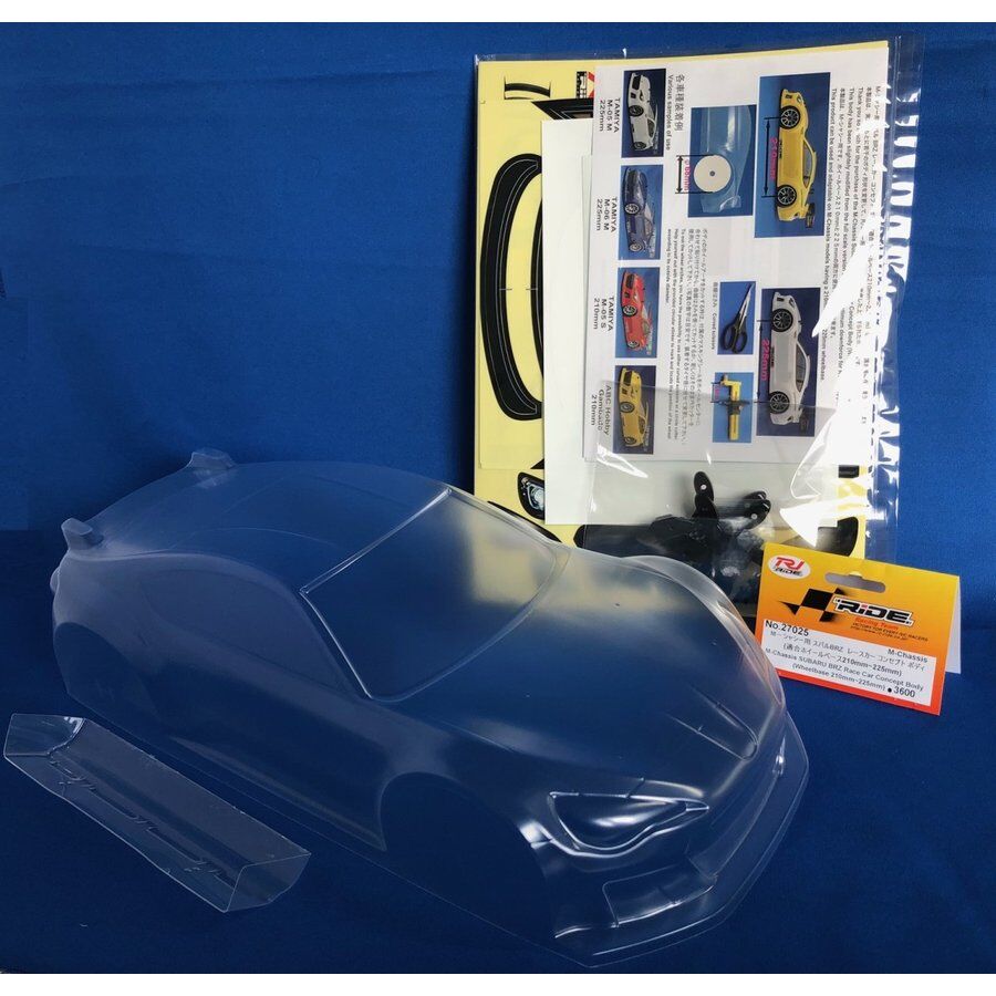 RIDE スバル BRZ レースカーコンセプトボディ（クリア） Mシャーシ用