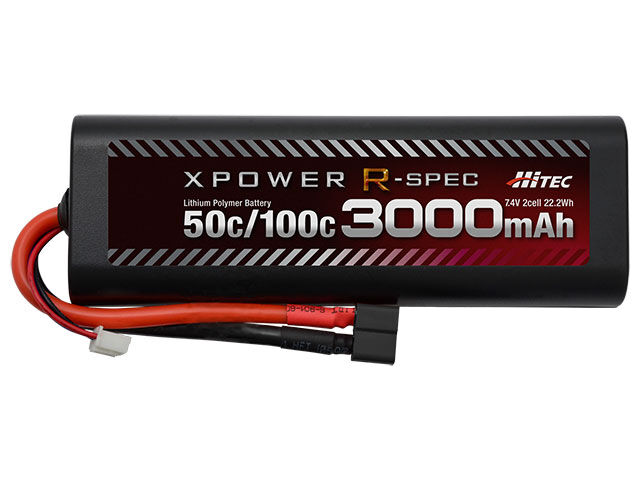 XPOWER R-SPEC 3800mAh リポ 2セル XPOWER R-SPEC Li-Po 7.4V 3800mAh 100C/200C | Hitec Multiplex
