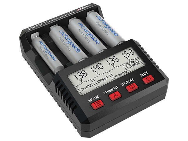 HiTEC ハイテックAA/AAA Charger X4 ADVANCEDII HiTEC AA/AAA Charger X4 Advanced Mini Ⅱ | Wareh