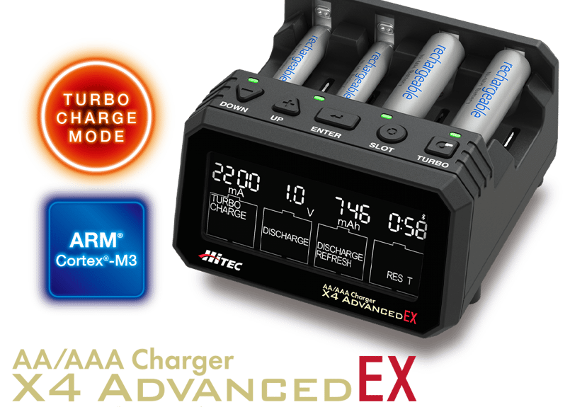 HiTEC X4 Advanced EX ［ AA/AAA チャージャー X4 アドバンス E