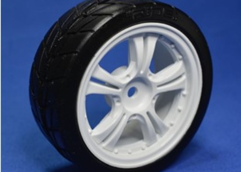 RIDE 1/10 ツーリングカー用26mm幅 5スポークホイール接着済み