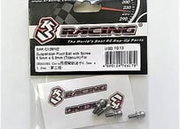 3Racing　SAK-C139/V2 SUSPENSION PIVOT BALL WITH SCREW 6.5MM X 5.2MM (TITANIUM) FOR 3RACING CERO