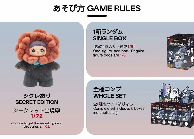 TOPTOY MAYMEI ダークフォレストシリーズ ぬいぐるみ ブラインド