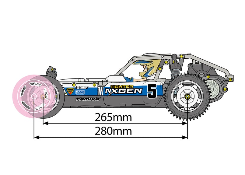 タミヤ 1/10RC ファイター ネクスジェン (DT-04シャーシ