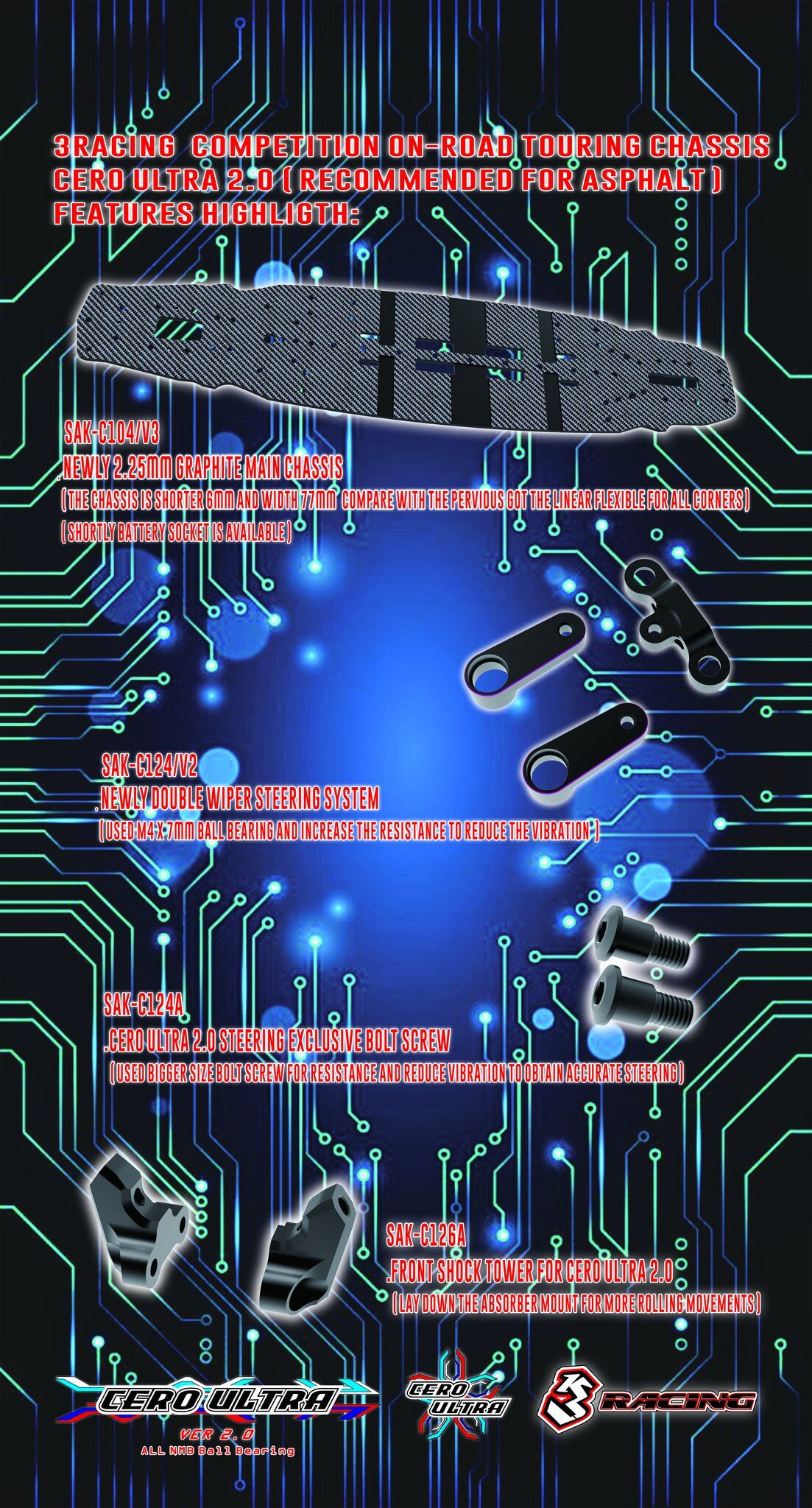 3レーシング　セロウルトラ　V2 最新ツーリングカー CERO ULTRA V2 完成レビュー 3racing - YouTube