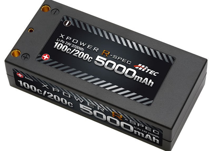 2本HiTEC XPOWER R-SPEC 6000mAh 100/200C ③ XPOWER R-SPEC Li-Po 7.4V 5000mAh 100C/200C | Hitec Multiplex Japan