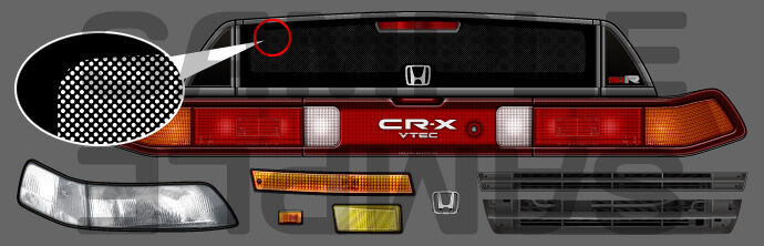 ABCホビー 01（ZERO-ONE)スーパーボディミニ HONDA・サイバースポーツ