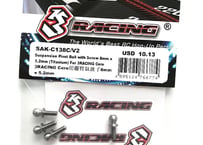 3Racing　SAK-C138C/V2 SUSPENSION PIVOT BALL WITH SCREW 8MM X 5.2MM (TITANIUM) FOR 3RACING CERO