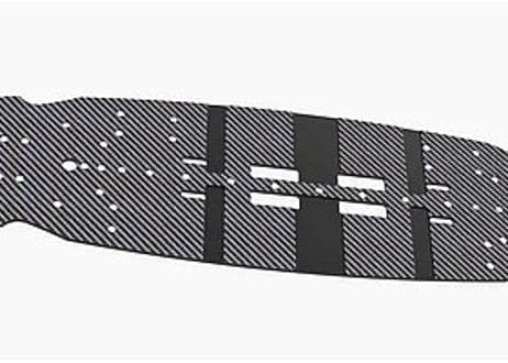 3Racing　SAK-C104/V3 MAIN GRAPHITE CHASSIS FOR 3RACING CERO VER.2