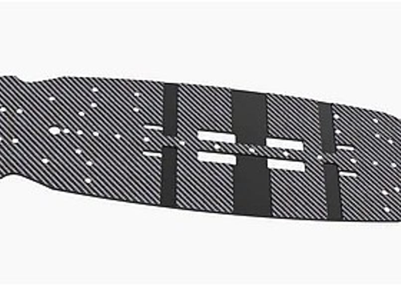 3Racing SAK-C104/V3 MAIN GRAPHITE CHASSIS FOR 3