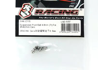 3Racing　SAK-C115 SUSPENSION PIVOT BALL 4.8MM (TI) FOR 3RACING CERO