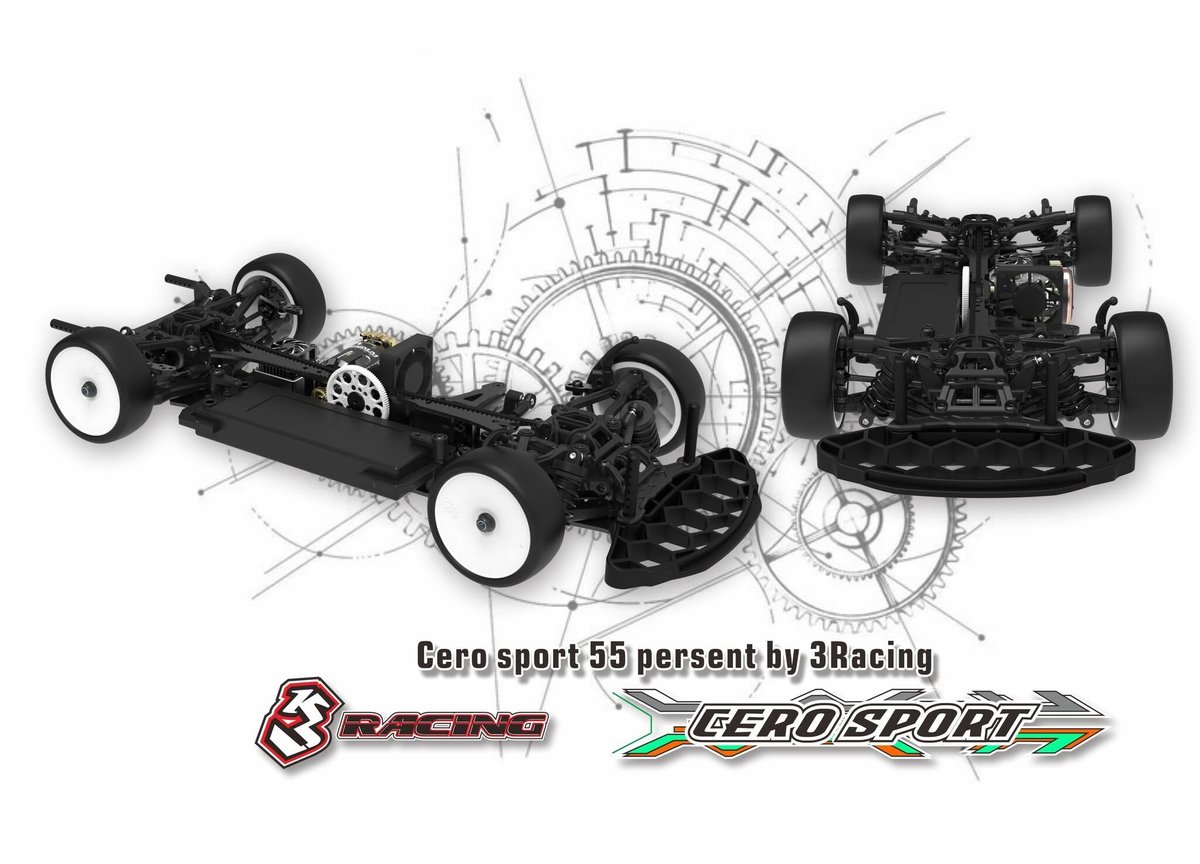 3レーシング 1/10 RC セロスポーツ 55 ボディ・メカ付き完成品-