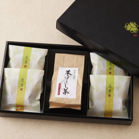 栗薫＆厳選茎ほうじ茶セット［冷凍］