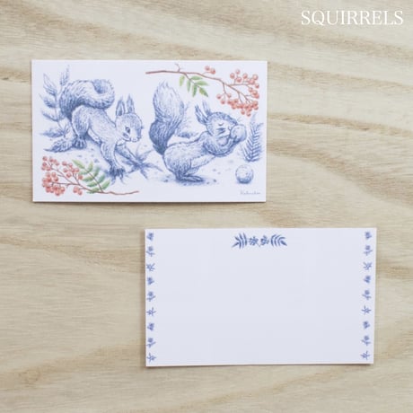 メッセージカード　SQUIRRELりす