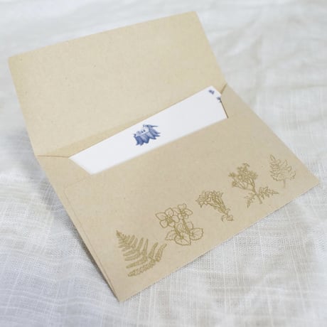 ミニ封筒　森に咲く花