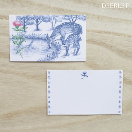 メッセージカード　DEERLET 小さな鹿