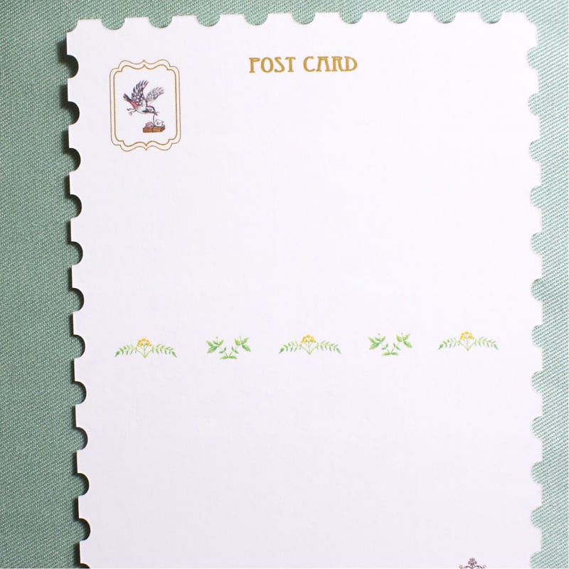 切手型グリーティングポストカード 〜世界中の友達へ〜 | Kalanchoe 雑貨店