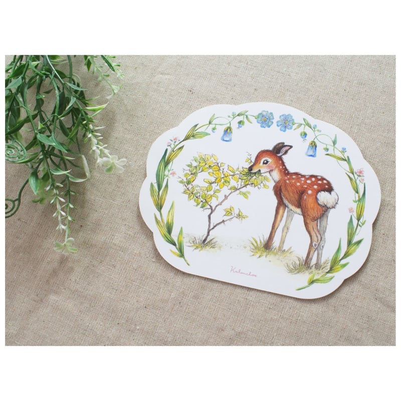 動物の型抜きポストカード 3種 | Kalanchoe 雑貨店