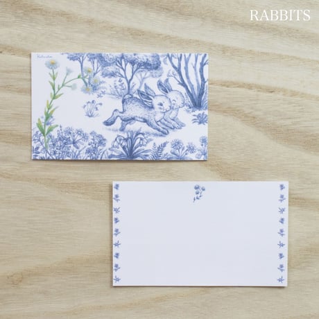 メッセージカード　RABBITS うさぎ