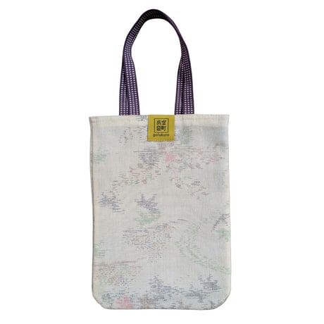 ⭐︎新品 定価約5万円 タグ付き きねや マチ広小町袋 正絹 ホワイト系 ⭐︎新品 定価約5万円 タグ付き きねや マチ広小町袋