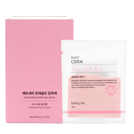 ★商品入れ替え PetO CERA  ペットセラ Rose Salt Bath 30g 皮膚のハリや抗酸化などのアンチエイジングに！