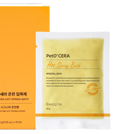 PetO CERA  ペットセラ Hot Spring Bath 30g 血行促進や体臭、フケの洗いに！