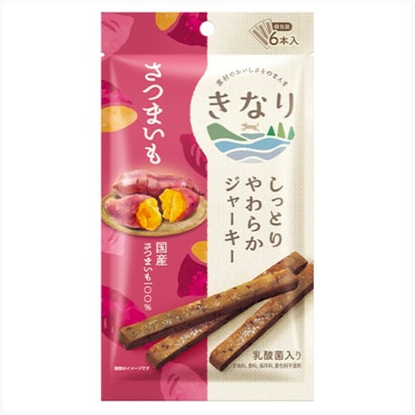 きなり  しっとりやわらかジャーキー さつまいも 6本入り