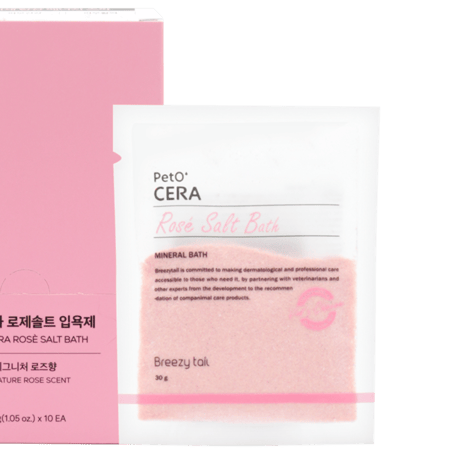 ★商品入れ替え PetO CERA  ペットセラ Rose Salt Bath 30g 皮膚のハリや抗酸化などのアンチエイジングに！