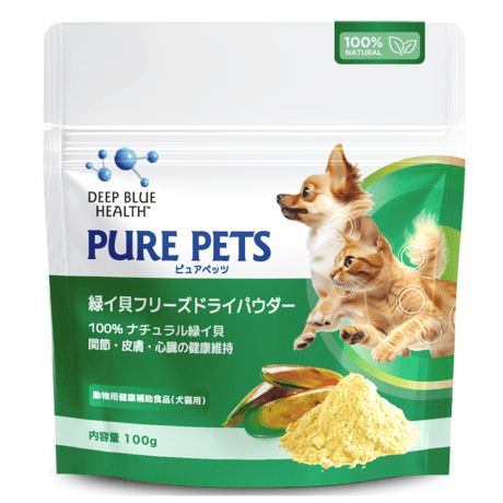 PURE PETS 緑イ貝フリーズドライパウダー 30g/100g  お得で使いやすいパウダータイプ！
