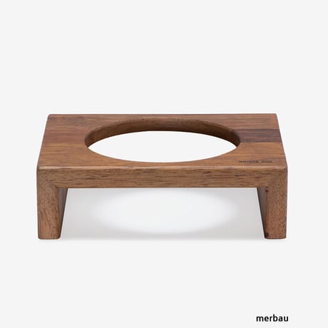 【お取り寄せ】BRIDGE TRAY 食器台 メルバウ ブラウン 6cm/9cm/12cm/2ホール9cm