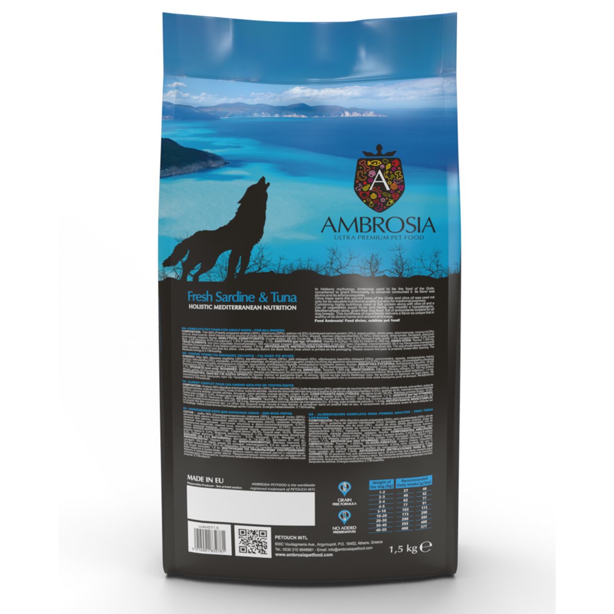 アンブロシア　サーディン&ヘリング　５キロ AMBROSIA アンブロシア サーディン＆へリング 5kg : my DOG