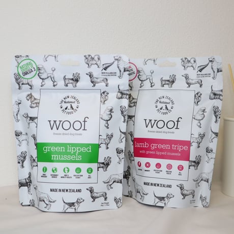 WOOF ラムグリーントライプ with 緑イ貝 40g