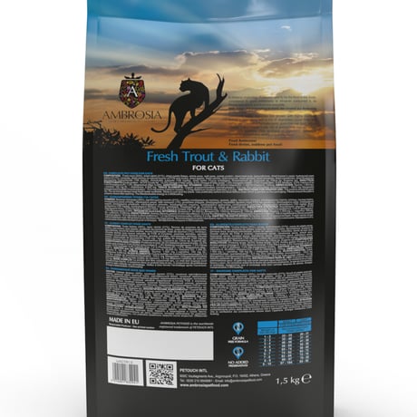 AMBROSIA アンブロシアキャット トラウト&ラビット 100g/1.5kg/5kg