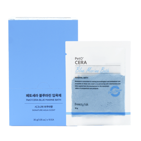 ★商品入れ替え PetO CERA  ペットセラ Blue Marin Bath 30g 乾燥肌や肌に栄養を与えたい子におすすめ！