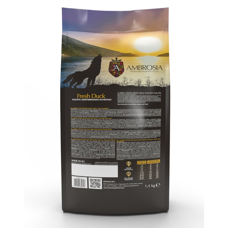 AMBROSIA アンブロシア フレッシュダック 100g/1.5kg/5kg | ー