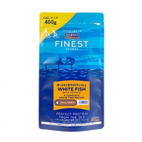 【取り寄せ】FISH4 アダルト オーシャンホワイトフィッシュ 400g/1.5kg/3kg