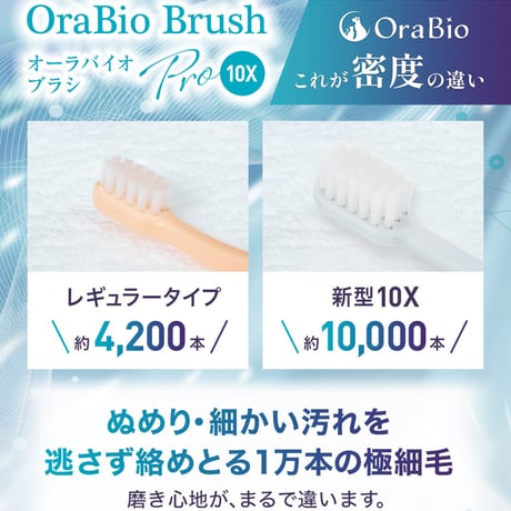 OraBio オーラバイオブラシ PRO 10X 歯科衛生士が推奨するプロ仕様の犬猫用歯ブラシ