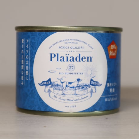 Plaiaden Dog 100%Wild 贅沢ジビエ 野鹿 200g