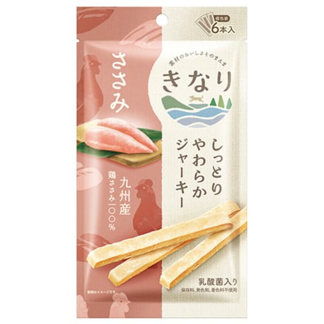 きなり  しっとりやわらかジャーキー 6本入り