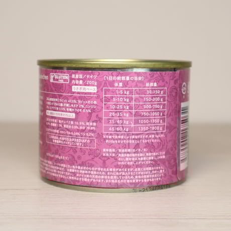 Plaiaden Dog 100%Wild 贅沢ジビエ 野うさぎ 200g