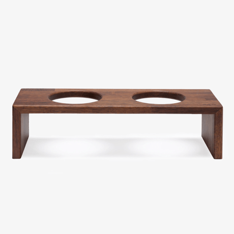 【お取り寄せ】BRIDGE TRAY 食器台 メルバウ ブラウン 6cm/9cm/12cm/2ホール9cm