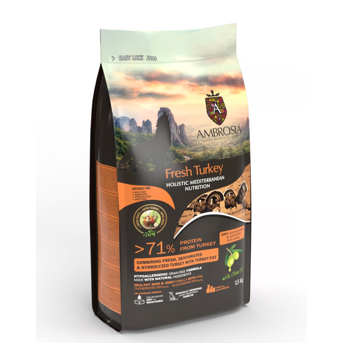 AMBROSIA アンブロシア フレッシュターキー 100g/1.5kg/5kg | ーCan