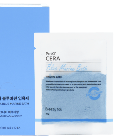 ★商品入れ替え PetO CERA  ペットセラ Blue Marin Bath 30g 乾燥肌や肌に栄養を与えたい子におすすめ！