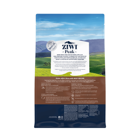 ZIWI peak グラスフェッドビーフ 454g/1kg/2.5kg