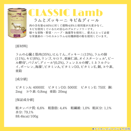 Terra Canis クラシックシリーズ 400g
