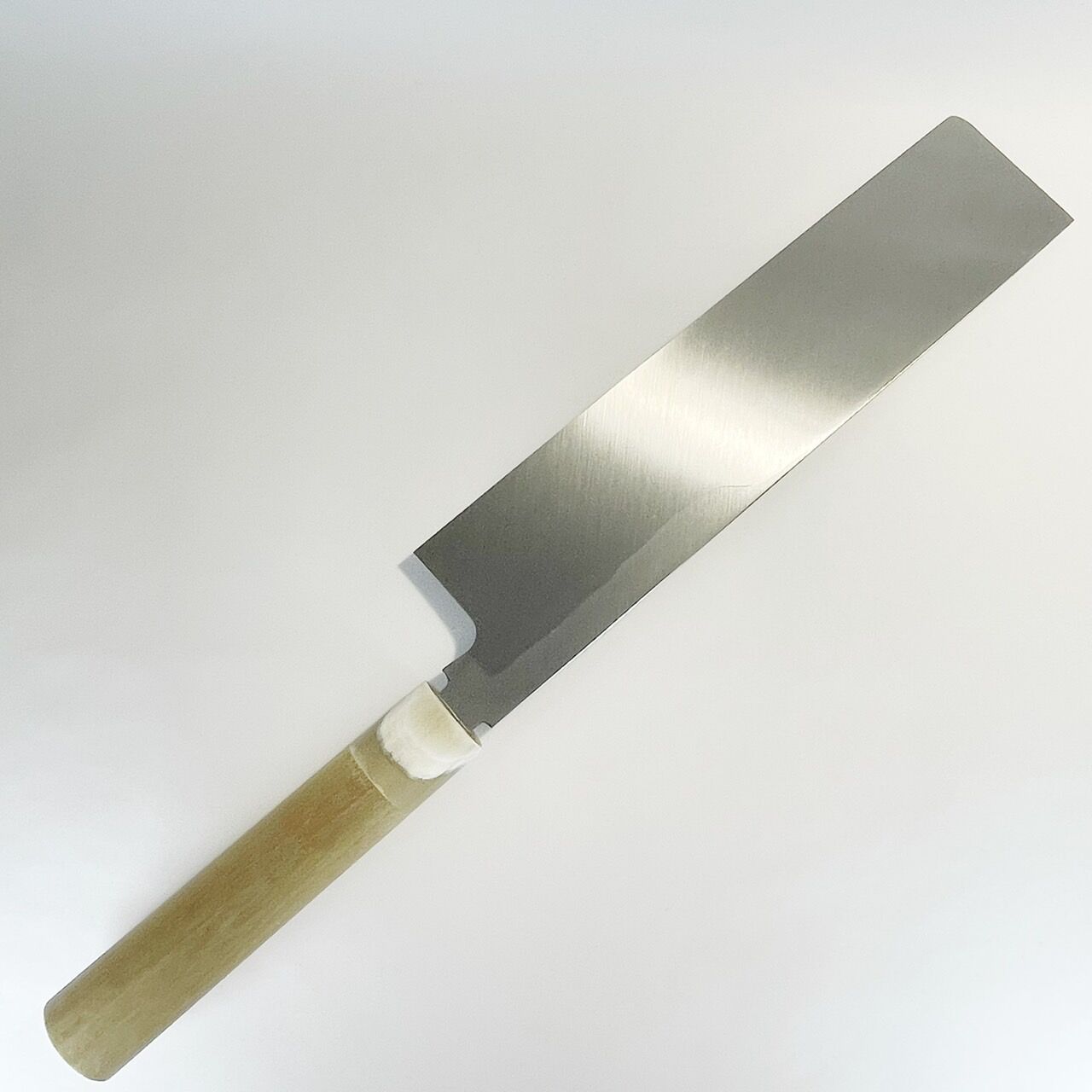 【未使用】本鍛造 純鋼 鎌型薄刃包丁21cm 水牛柄 original