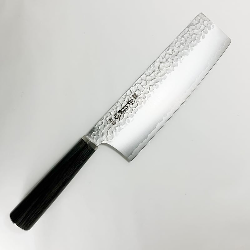 菜切り包丁 ステンレス鋼 VG10 グレー柄 6寸（180mm） 鎚目仕様 | 刃物