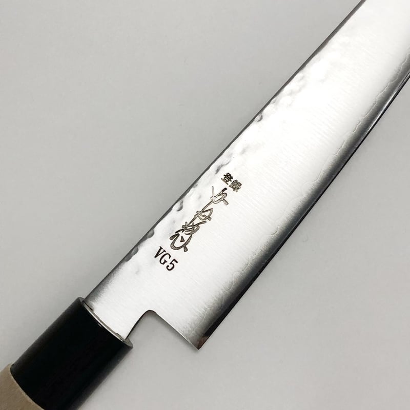 ペティナイフ ステンレス鋼 VG5 プラ柄 5寸（150mm） 鎚目仕様 | 刃物