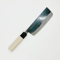 鰻裂き包丁 青鋼 霞 水牛柄 7寸5分（225mm） | 刃物の老舗 本家かね惣